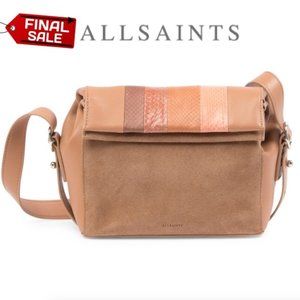 ALLSAINTS Casey Genuine Snakeskin Crossbody Bag